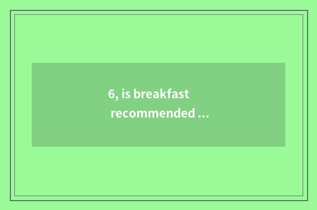 6, is breakfast recommended near 54 square?