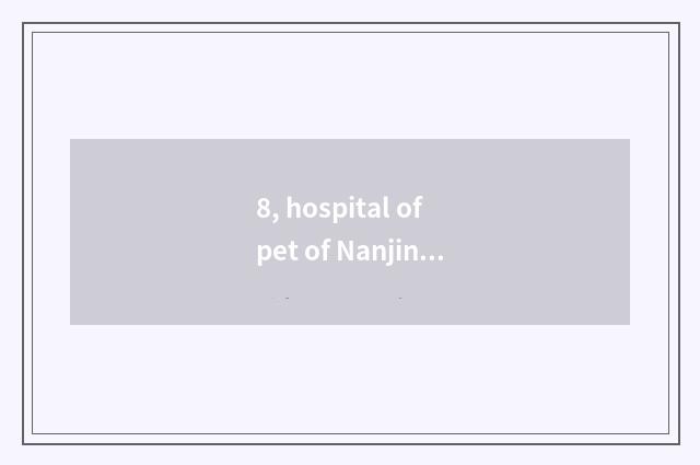8, hospital of pet of Nanjing where home is normal cheap?