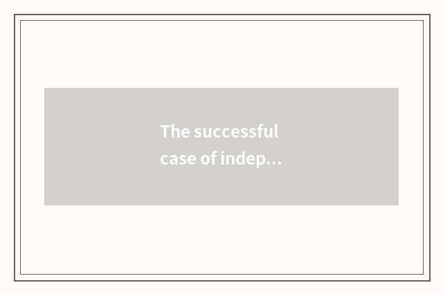 The successful case of independent game