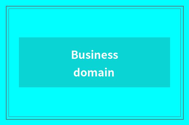 Business domain