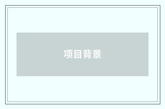 项目背景