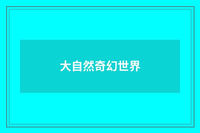 大自然奇幻世界