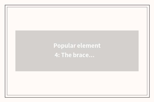 Popular element 4: The bracelet is folded
