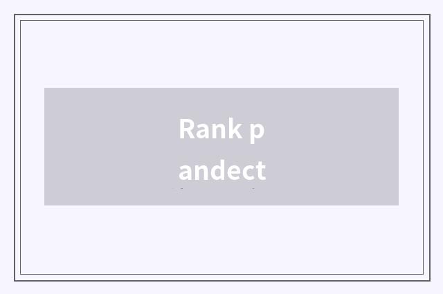 Rank pandect