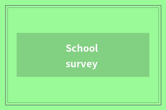 School survey