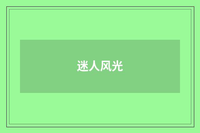 迷人风光