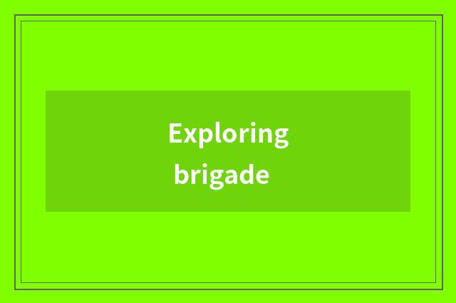 Exploring brigade