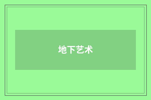 地下艺术