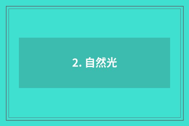 2. 自然光