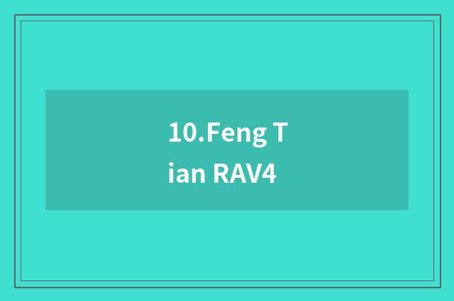 10.Feng Tian RAV4