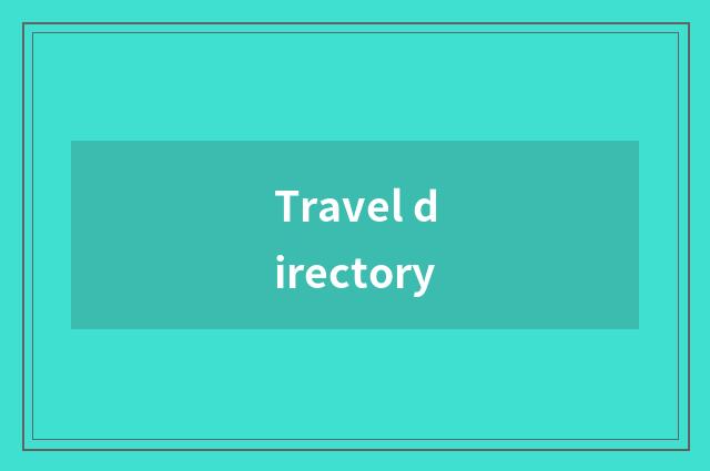 Travel directory