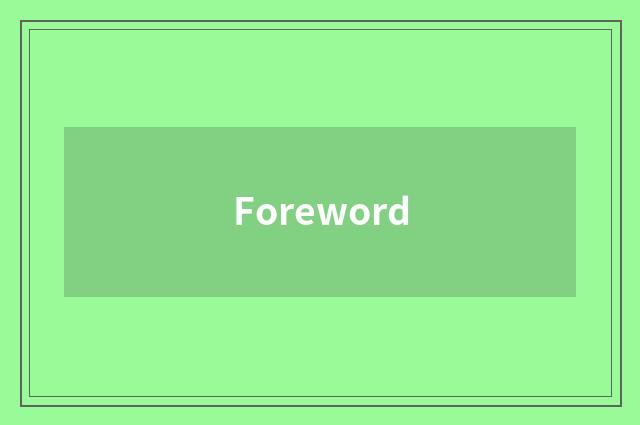 Foreword