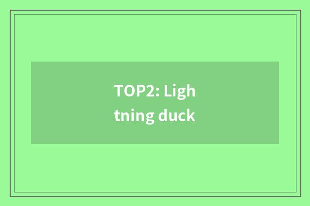 TOP2: Lightning duck