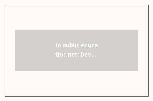 In public education net: Devote oneself to to promote the online study that lear