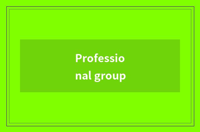 Professional group