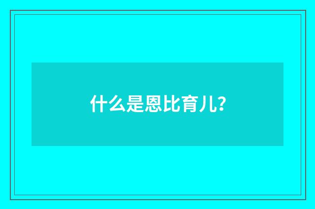 什么是恩比育儿?