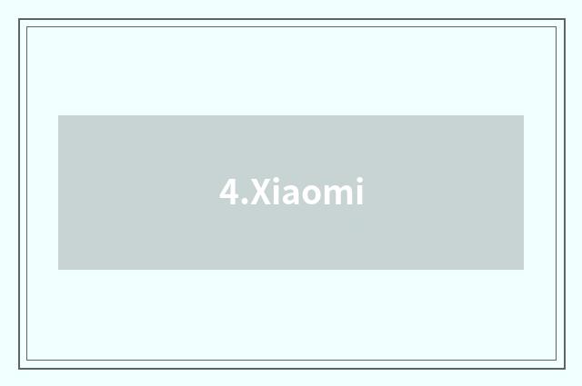 4.Xiaomi