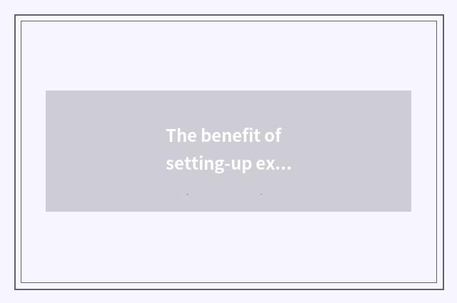 The benefit of setting-up exercise video