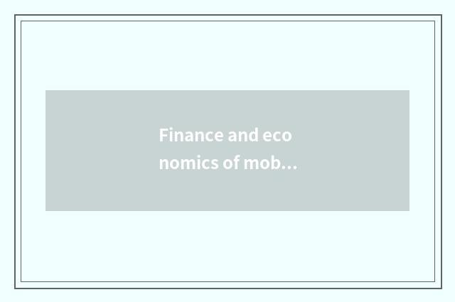 Finance and economics of mobile phone straight flush: Edge tool of conduct finan