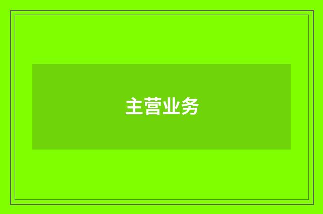主营业务