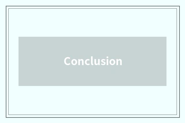 Conclusion