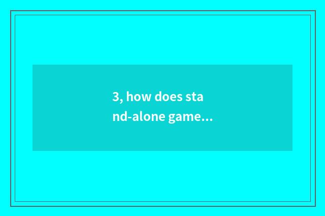 3, how does stand-alone game download?