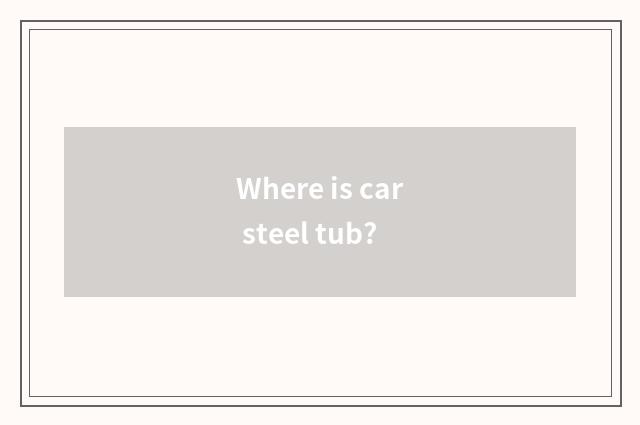 Where is car steel tub?