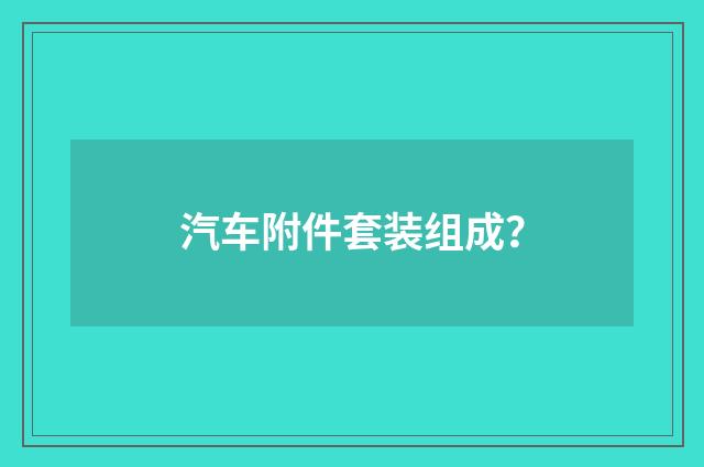 汽车附件套装组成？