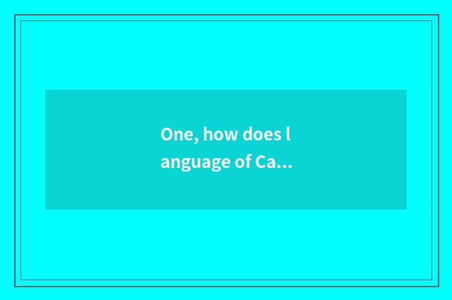 One, how does language of Caire caricature content make money?