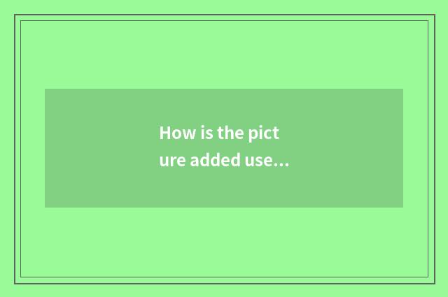 How is the picture added use free head?