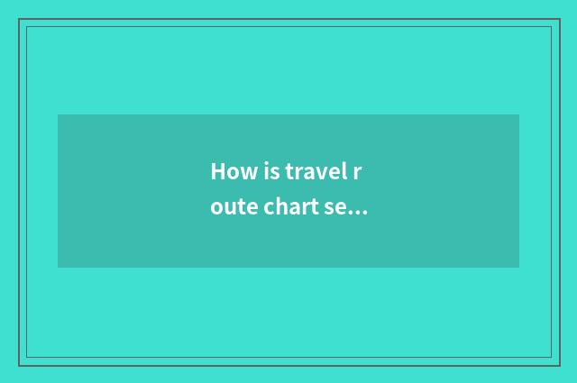 How is travel route chart searched?