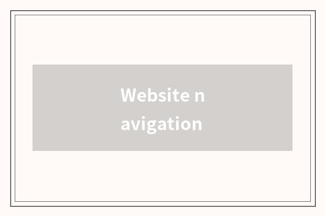 Website navigation