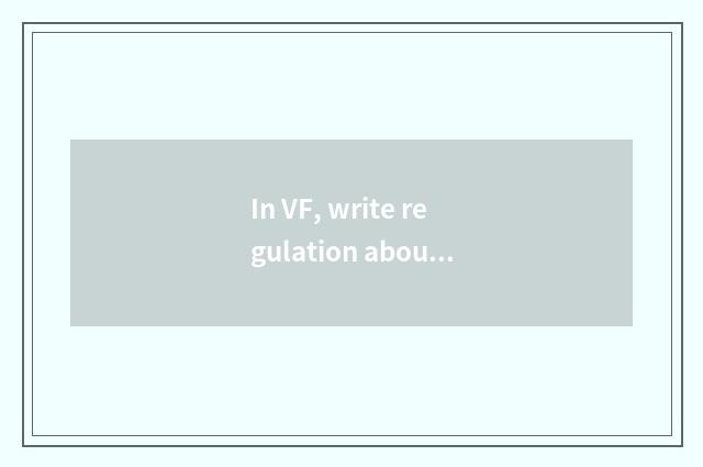 In VF, write regulation about jussive, is is following statement correct () ?