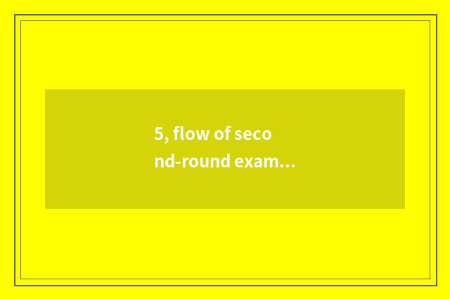 5, flow of second-round exam of graduate student of college of northwest aricult