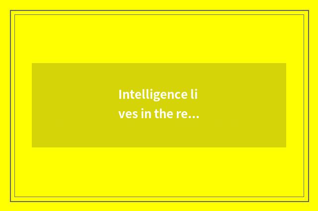 Intelligence lives in the referenced guidance of the price