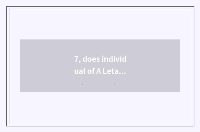 7, does individual of A Letai pan allow pan?