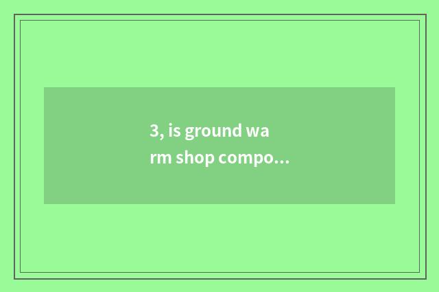 3, is ground warm shop compound is wooden floor harm great?