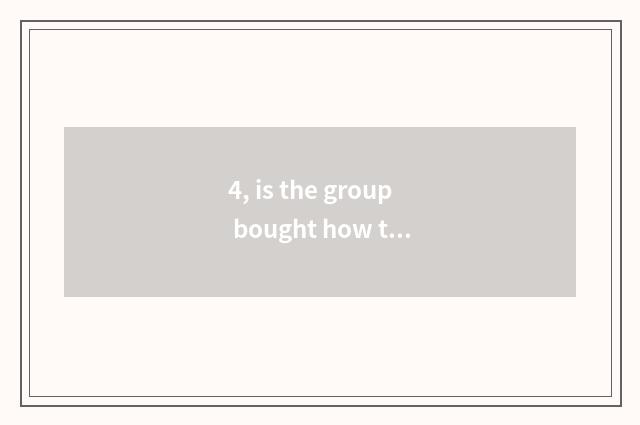 4, is the group bought how to hang a group to buy a link?