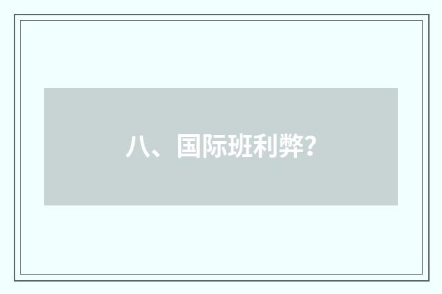 八、国际班利弊?