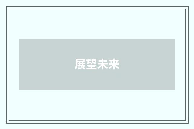 展望未来