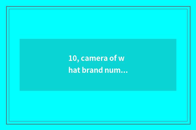 10, camera of what brand number is Phisung?