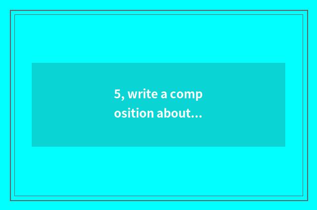 5, write a composition about exercising the advantage English of mental health?