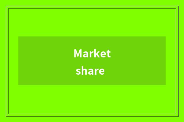Market share