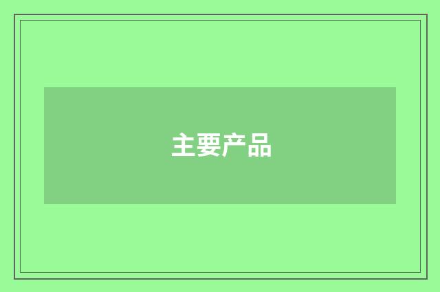 主要产品