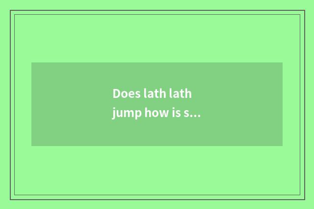 Does lath lath jump how is setting-up exercise there is oxygen met?