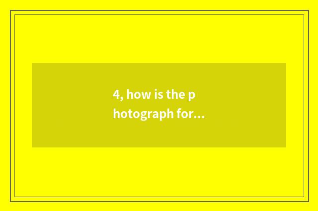 4, how is the photograph format that digital camera photographs changed?