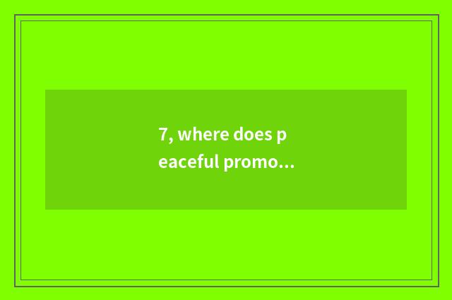 7, where does peaceful promote to pet dog sells?