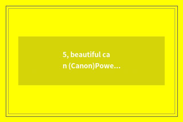 5, beautiful can (Canon)PowerShotA1200 number camera how?