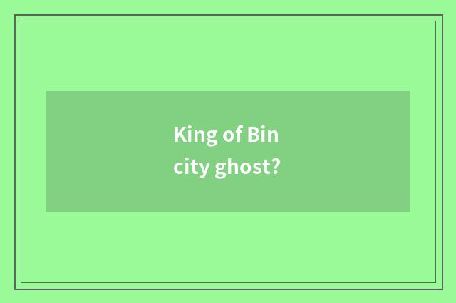 King of Bin city ghost?
