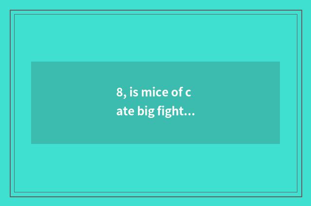 8, is mice of cate big fight initiative weapon?